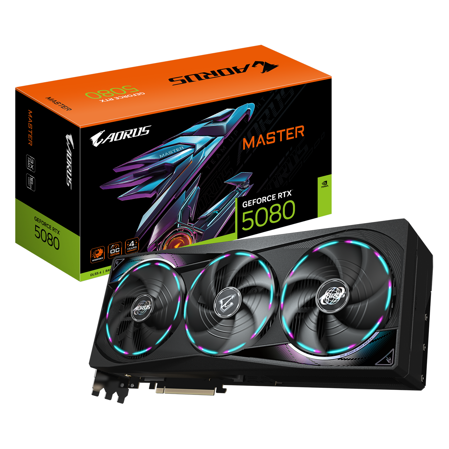 TARJETA DE VIDEO RTX 5080 AORUS MASTER 16GB