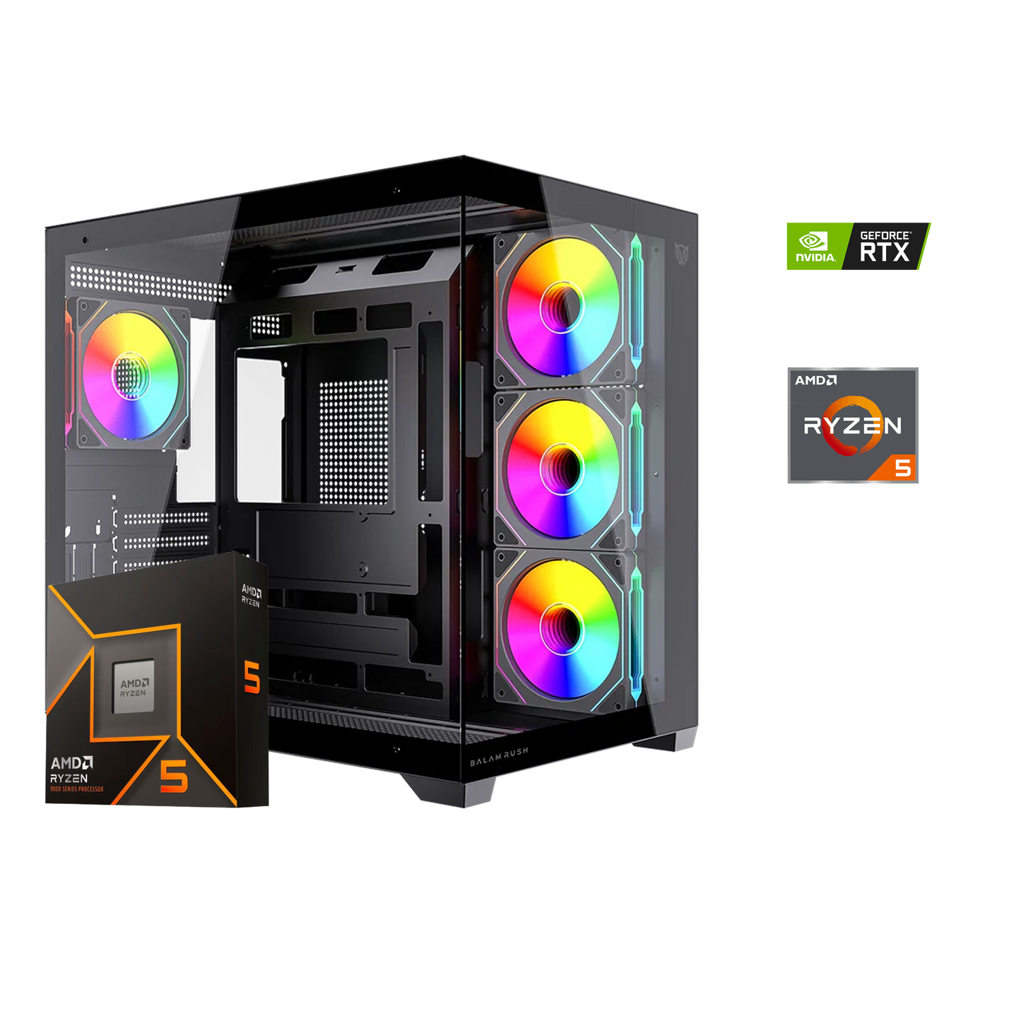 PC GAMER RYZEN 5 9600X / RTX 5070 12GB / 1TB SSD / 32GB RAM