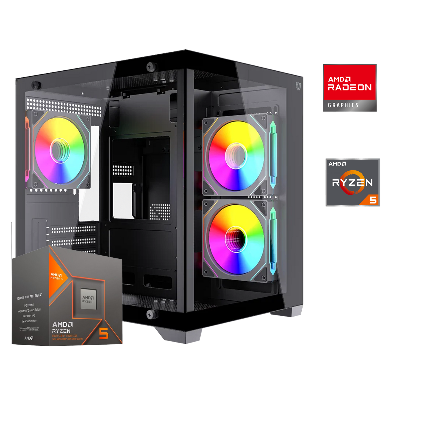 PC GAMER RYZEN 5 8600G / RADEON 760M / 1TB SSD / 16GB RAM