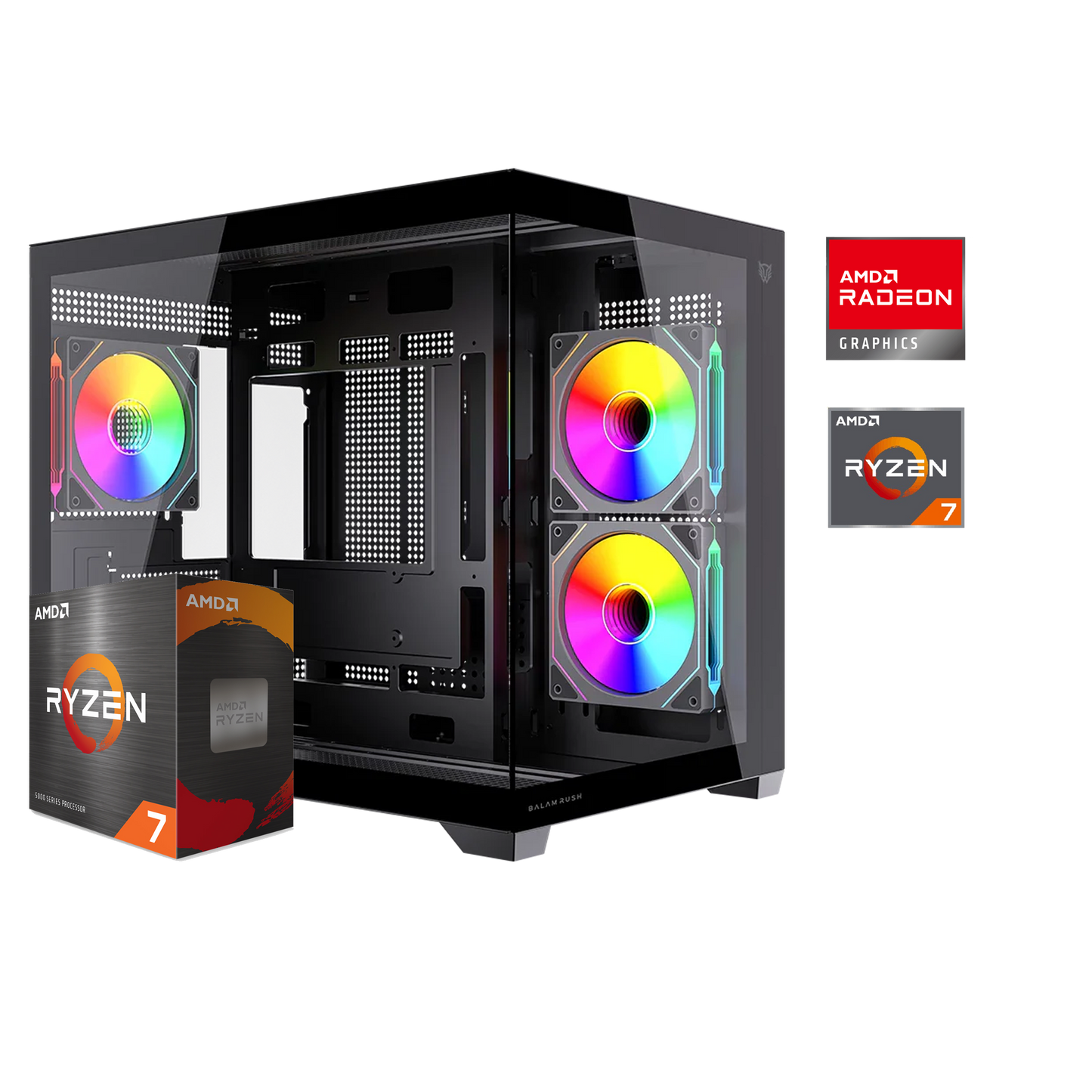 PC GAMER RYZEN 7 5700X / RX 7600 8GB / 1TB SSD / 16GB RAM