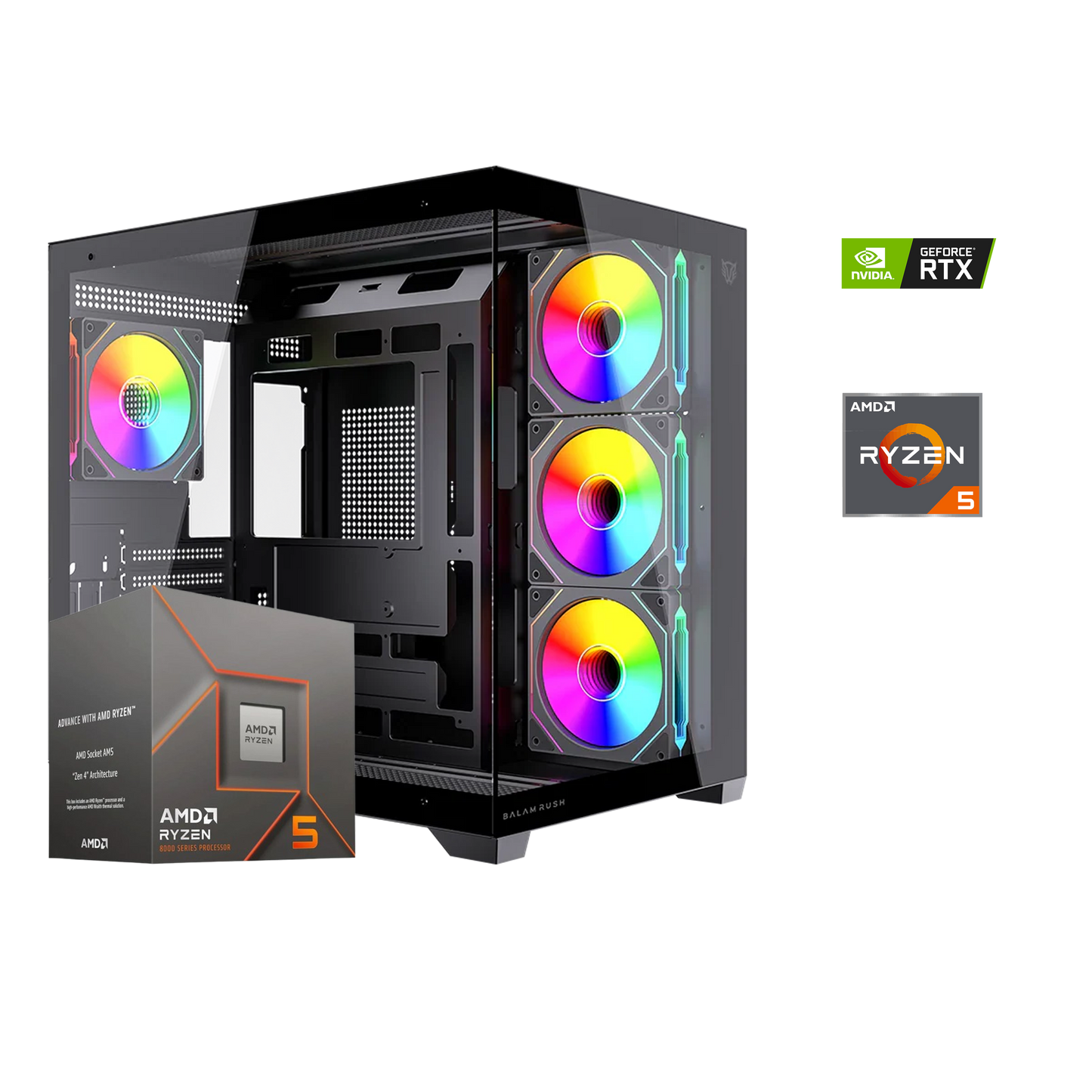 PC GAMER RYZEN 5 8400F / RTX 5060 8GB / 1TB SSD / 16GB RAM