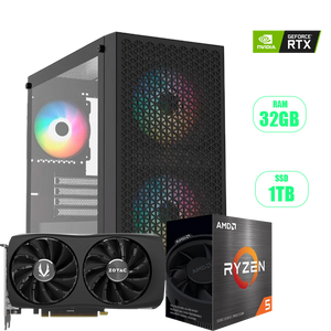 PC RYZEN 5 5500 /RTX 4060 8GB ZOTAC /32GB RAM / 1TB SSD