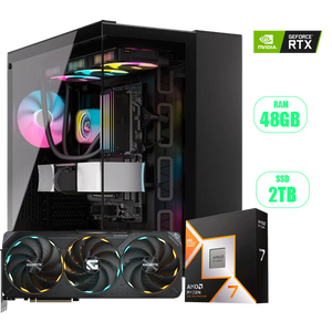 PC RYZEN 7 9800X3D AM5 /RTX 5080 16GB GDDR7 GIGABYTE GAMING OC /48GB RAM / 2TB SSD