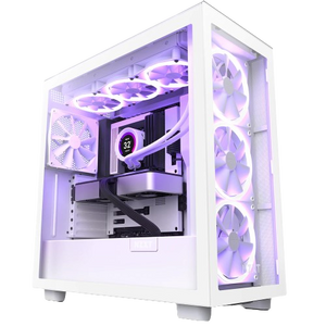 GABINETE NZXT H7 ELITE BLANCO RGB CM-H71EW-01 (4 VENTILADORES)