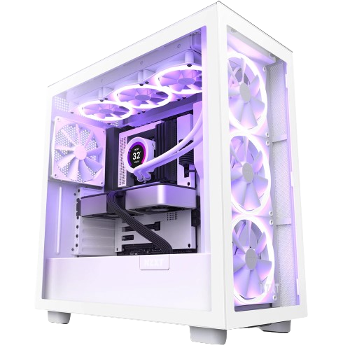 GABINETE NZXT H7 ELITE BLANCO RGB CM-H71EW-01 (4 VENTILADORES)