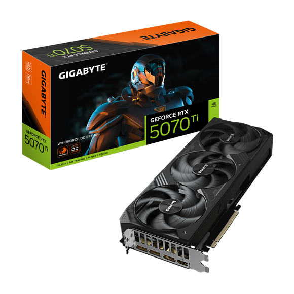 TARJETA DE VIDEO RTX 5070 TI GIGABYTE WINDFORCE OC 16GB