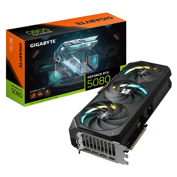 TARJETA DE VIDEO RTX 5080 GIGABYTE GAMING OC 16GB