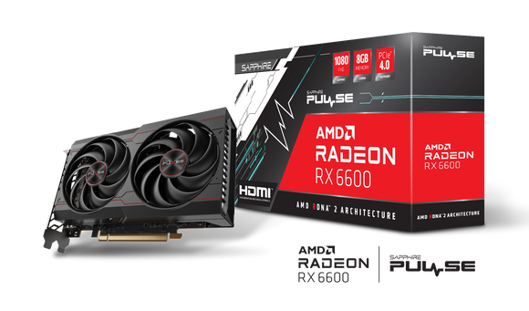 TARJETA DE VIDEO RX 6600 8GB SAPPHIRE AMD RADEON