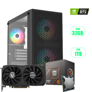 PC RYZEN 5 8400F AM5/ RTX 4060 8GB ZOTAC / 32GB RAM / 1TB SSD