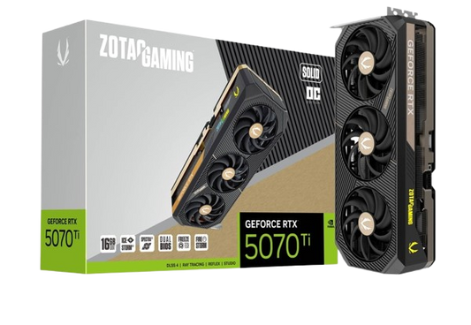TARJETA DE VIDEO RTX 5070 TI ZOTAC SOLID OC 16GB