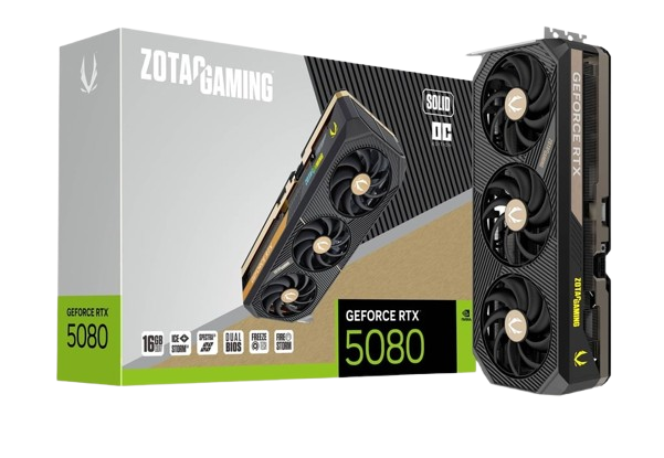 TARJETA DE VIDEO RTX 5080 ZOTAC SOLID OC 16GB