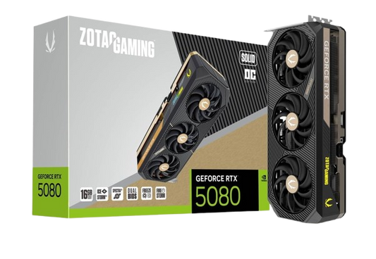 TARJETA DE VIDEO RTX 5080 ZOTAC SOLID OC 16GB