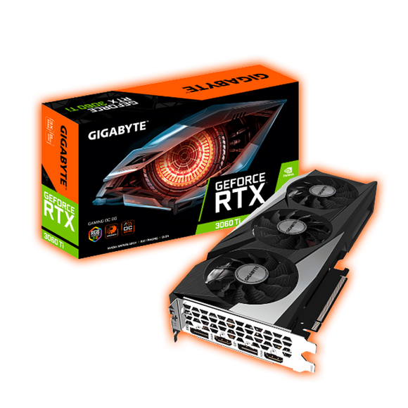 TARJETA DE VIDEO GIGABYTE RTX 3060 TI GAMING OC