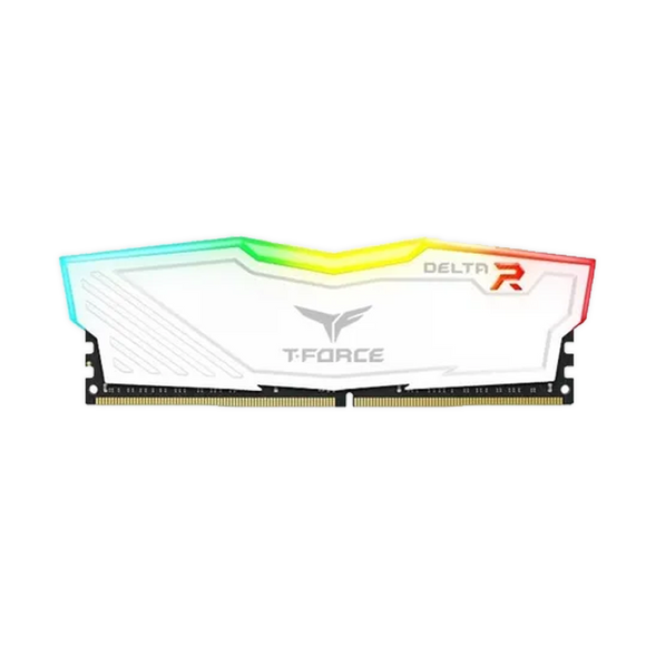 MEMORIA RAM TEAMGROUP 32GB (2X16) 3200MHZ DELTA WHITE RGB KIT