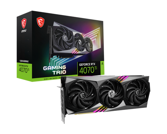 TARJETA DE VIDEO MSI RTX 4070TI GAMING X TRIO 12GB (RTX 4070 TI GAMING X TRIO 12G)