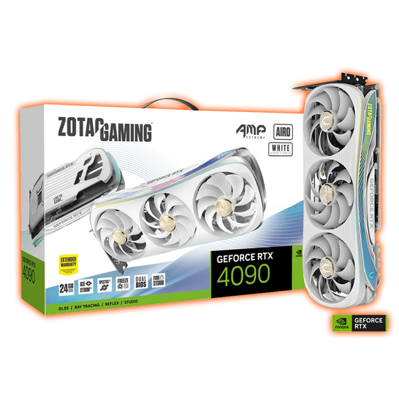 TARJETA DE VIDEO ZOTAC RTX 4090 AMP EXTREME AIRO WHITE 24GB  (ZT-D40900K-10P)