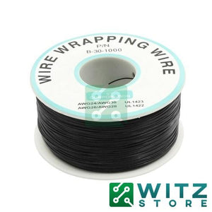 Cable de Alambre de Cobre Negro 30 AWG (Rollo)