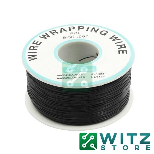 Cable de Alambre de Cobre Negro 30 AWG (Rollo)