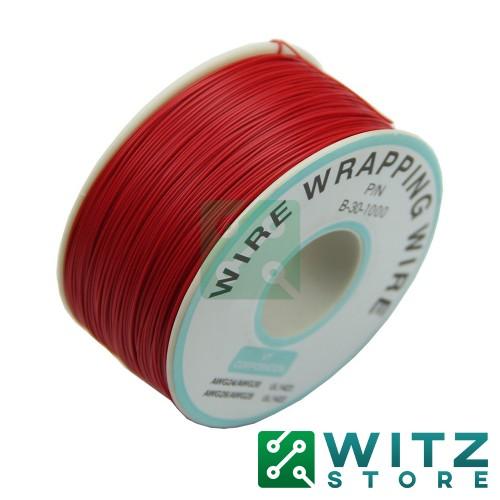 Cable de Alambre de Cobre Rojo 30 AWG (Rollo)
