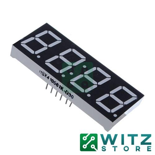 Display LED Rojo de 7 Segmentos 4 Dígitos Cátodo Común