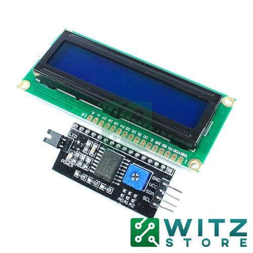 Pantalla LCD 16X2 Fondo Azul con IIC/I2C/TWI/SPI