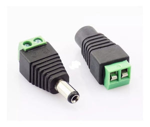 Par De Conectores De Corriente CCTV
