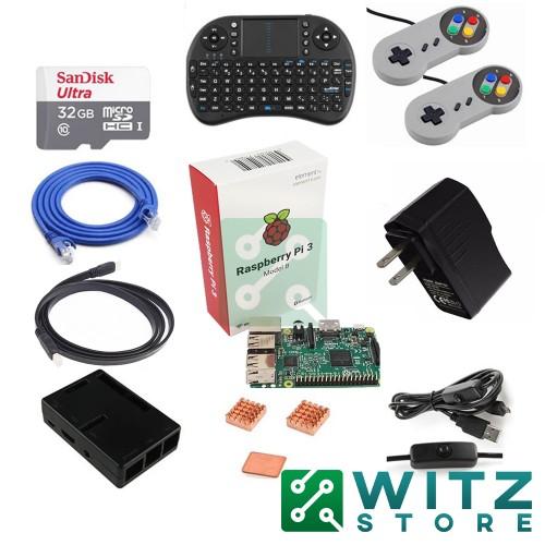 Raspberry Pi 3 RetroPie Arcade Gaming Kit + Memoria SD + 2 Controles